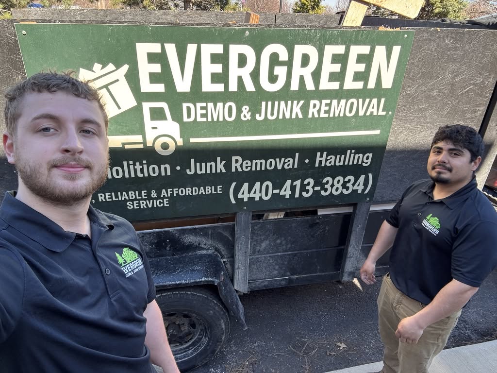 Evergreen team at the job site