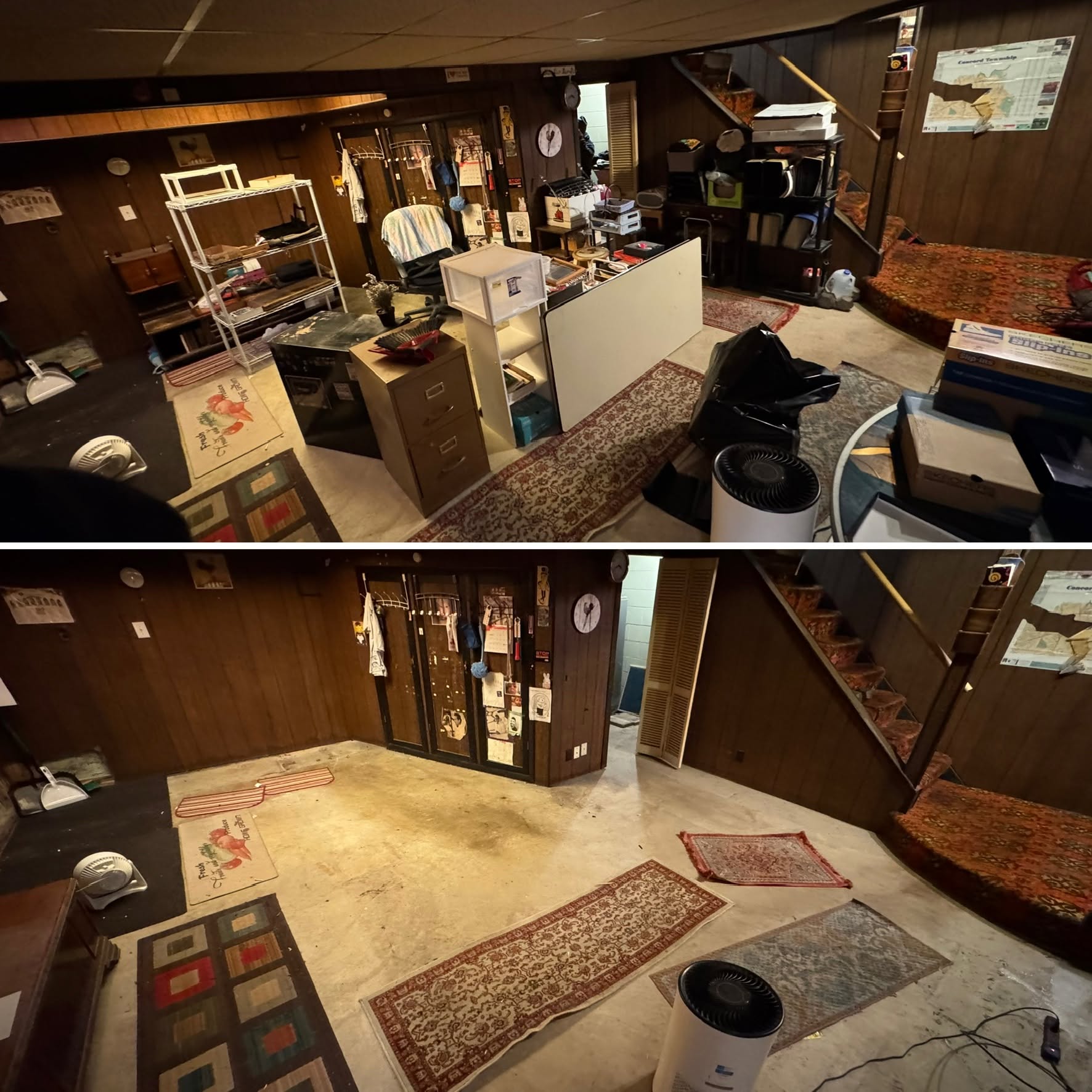 Basement clear